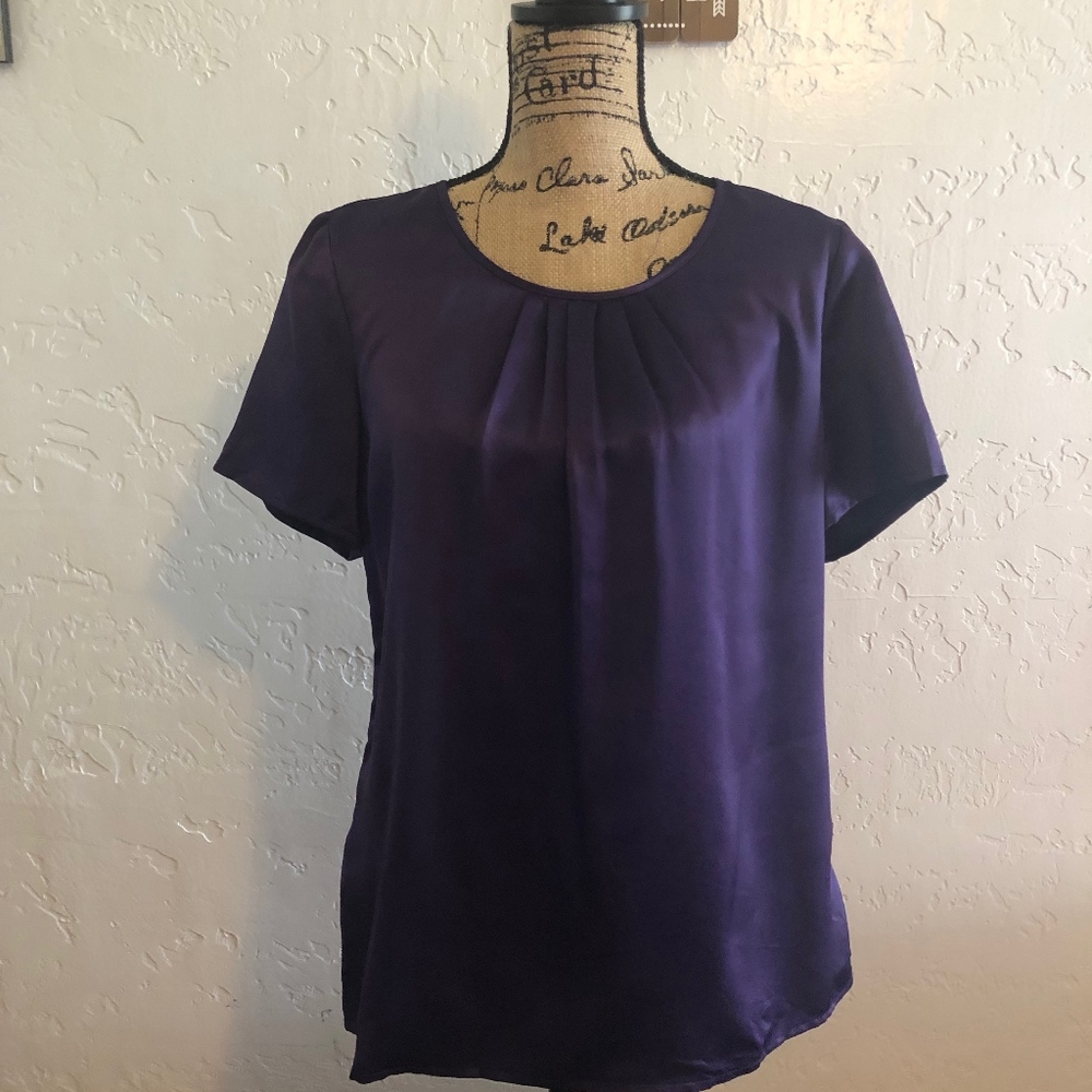 Liz Baker short sleeve blouse, size 12